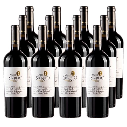 Case of 12 Valle Secreto First Edition Cabernet Sauvignon 75cl Red Wine